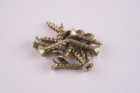 isolated screwsの写真素材