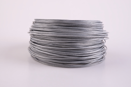 wire roll isolatedの写真素材