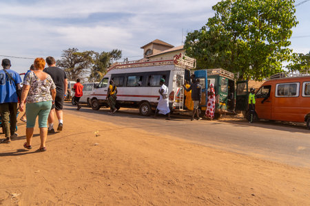 public transport, Africa, Gambiaの写真素材