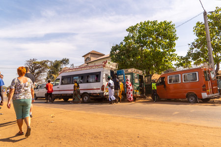 public transport, Africa, Gambiaの写真素材
