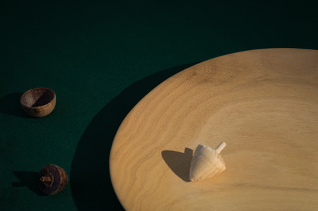 handicrafts wooden platter and spindles exemplifying, examples of, the craft of woodworking