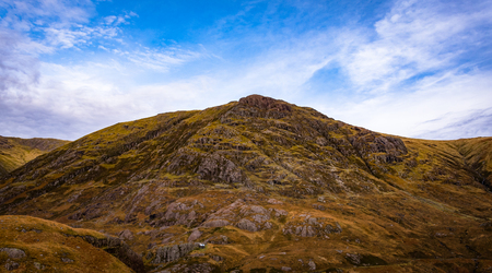 Autumn mountain panorama Glencoe - Scotlandの写真素材