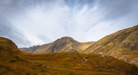 Autumn mountain panorama Glencoe - Scotlandの写真素材