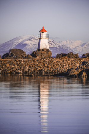 Light house on the Lofoten - Norwayの写真素材