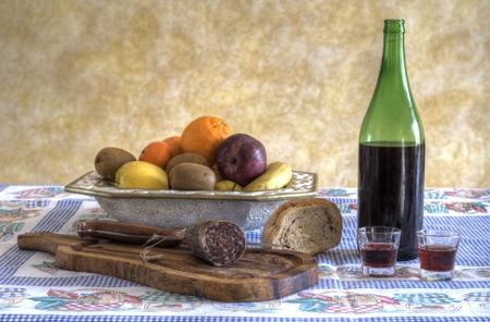 Still Life with Fruitの写真素材