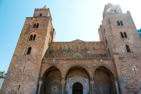 View of the medieval cathedral of Palma de Mallorca, Spainの写真素材