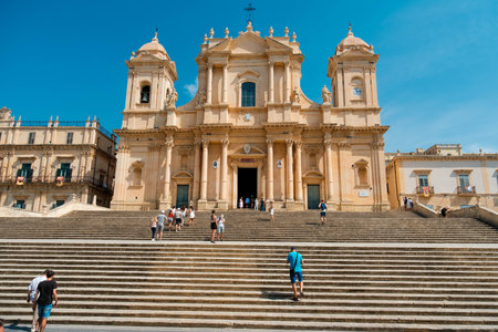 Cathedral of St. Francis of Assisi in City of Madrid, Spainの写真素材