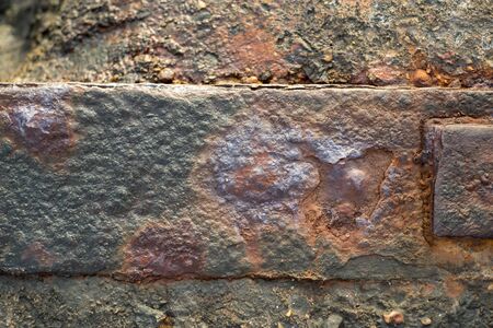Rusty iron and concrete texture