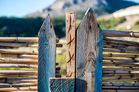 Old wood textures in the harbor