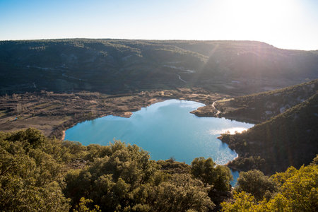 Beautiful lake in the mountains of Mallorca, Spain.