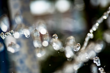 water drops on a blurred background bokeh defocused bokeh