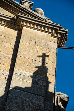Old church in the city of Carcassonne, France.の写真素材