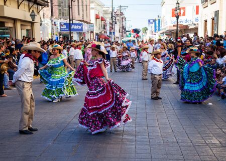 Matamoros, Tamaulipas, Mexico - March 02, 2013, Desfile Fiestas Mexicanas is part of the Charro Days Fiesta - Fiestas Mexicanas, A bi-national festival between USA and Mexico.のeditorial素材