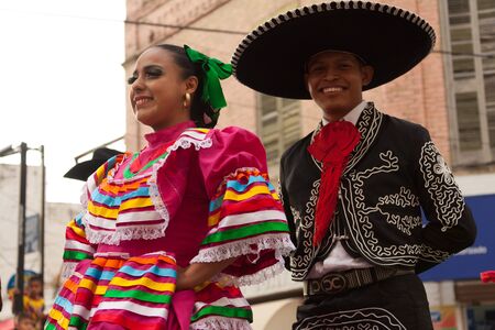 Matamoros, Tamaulipas, Mexico - February 25, 2017, Desfile Fiestas Mexicanas is part of the Charro Days Fiesta - Fiestas Mexicanas, A bi-national festival between USA and Mexico.のeditorial素材