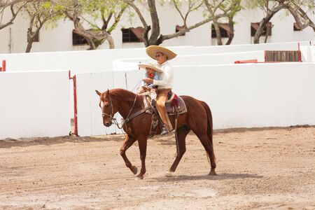 Matamoros, Tamaulipas, Mexico - February 26, 2017, Fiestas Mexicanas is part of the Charro Days Fiesta - Fiestas Mexicanas, A bi-national festival between USA and Mexico.のeditorial素材