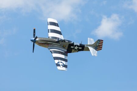 Dayton, Ohio, USA - June 25, 2017 The Vectren Dayton Air Show, Performers and static displays.のeditorial素材