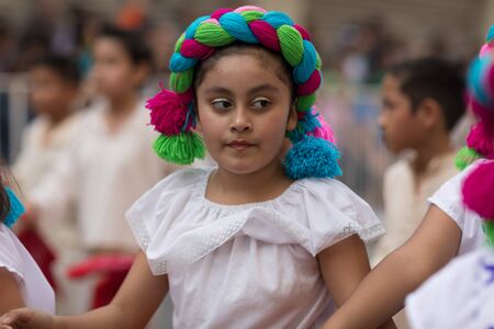 Matamoros, Tamaulipas, Mexico - February 24, 2018, Desfile Fiestas Mexicanas is part of the Charro Days Fiesta - Fiestas Mexicanas, A bi-national festival between USA and Mexico.のeditorial素材