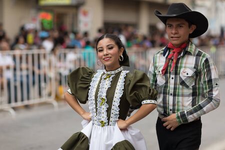 Matamoros, Tamaulipas, Mexico - February 24, 2018, Desfile Fiestas Mexicanas is part of the Charro Days Fiesta - Fiestas Mexicanas, A bi-national festival between USA and Mexico.のeditorial素材