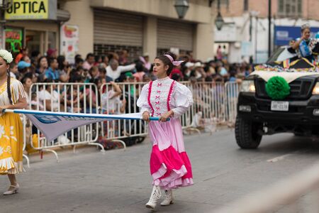 Matamoros, Tamaulipas, Mexico - February 24, 2018, Desfile Fiestas Mexicanas is part of the Charro Days Fiesta - Fiestas Mexicanas, A bi-national festival between USA and Mexico.のeditorial素材
