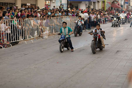 Matamoros, Tamaulipas, Mexico - February 24, 2018, Desfile Fiestas Mexicanas is part of the Charro Days Fiesta - Fiestas Mexicanas, A bi-national festival between USA and Mexico.のeditorial素材
