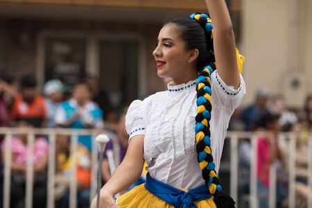 Matamoros, Tamaulipas, Mexico - February 24, 2018, Desfile Fiestas Mexicanas is part of the Charro Days Fiesta - Fiestas Mexicanas, A bi-national festival between USA and Mexico.のeditorial素材