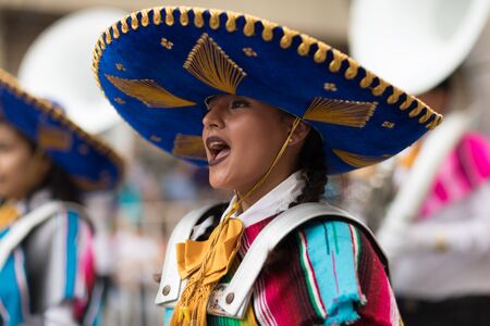 Matamoros, Tamaulipas, Mexico - February 24, 2018, Desfile Fiestas Mexicanas is part of the Charro Days Fiesta - Fiestas Mexicanas, A bi-national festival between USA and Mexico.のeditorial素材