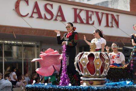 Brownsville, Texas, USA - February 24, 2018, Grand International Parade is part of the Charro Days Fiesta - Fiestas Mexicanas, A bi-national festival between USA and Mexico.のeditorial素材