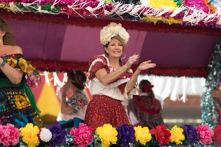 Brownsville, Texas, USA - February 24, 2018, Grand International Parade is part of the Charro Days...
