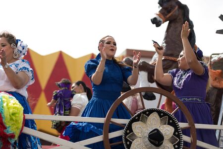 Brownsville, Texas, USA - February 24, 2018, Grand International Parade is part of the Charro Days...
