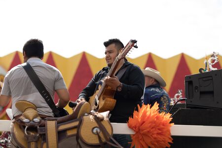 Brownsville, Texas, USA - February 24, 2018, Grand International Parade is part of the Charro Days Fiesta - Fiestas Mexicanas, A bi-national festival between USA and Mexico.のeditorial素材