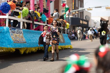 Brownsville, Texas, USA - February 24, 2018, Grand International Parade is part of the Charro Days...
