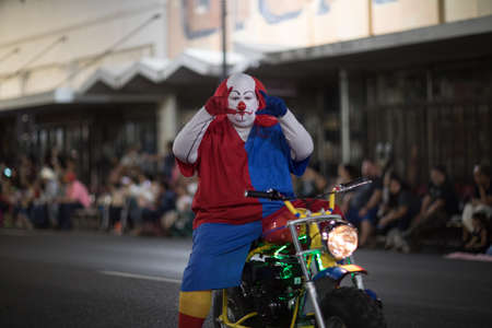 Brownsville, Texas, USA - February 23, 2018, Illuminated Night Parade is part of the Charro Days Fiesta - Fiestas Mexicanas, A bi-national festival between USA and Mexico.のeditorial素材