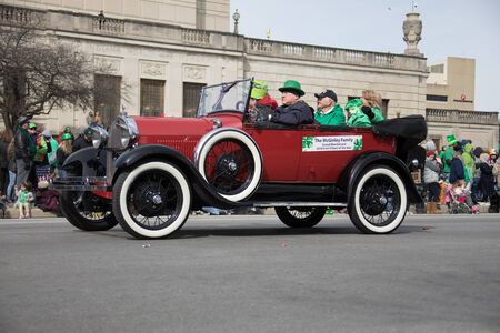 Indianapolis, indiana, USA - March 16, 2018, The St. Patrickâ€™s Day Parade is a cultural and...