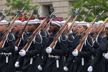 Washington, D.C., USA - July 4, 2015, The National Independence Day Parade is the  Fourth of July...