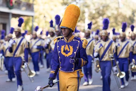 New Orleans, Louisiana, USA - November 25, 2017, The Bayou Classic Parade is a Thanksgiving Day themed parade prior to the annual college football game between the Grambling State University Tigers and the Southern University Jaguars since November 11 193のeditorial素材
