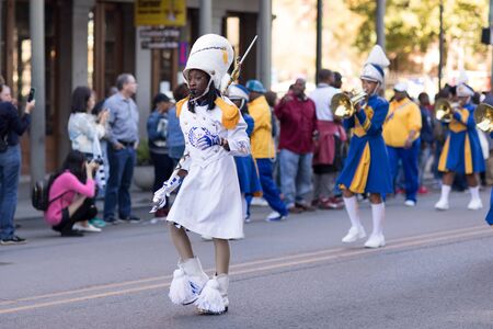 New Orleans, Louisiana, USA - November 25, 2017, The Bayou Classic Parade is a Thanksgiving Day themed parade prior to the annual college football game between the Grambling State University Tigers and the Southern University Jaguars since November 11 193のeditorial素材