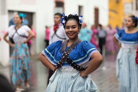 H. Matamoros, Tamaulipas, Mexico - November 20, 2017 - The November 20 Parade commemorates the start of the Mexican revolution of 1910 against Porfirio Diaz, an annual celebration throughout Mexico since 1936, with traditional dresses, dances , marching bのeditorial素材