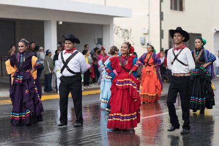 H. Matamoros, Tamaulipas, Mexico - November 20, 2017 - The November 20 Parade commemorates the start of the Mexican revolution of 1910 against Porfirio Diaz, an annual celebration throughout Mexico since 1936, with traditional dresses, dances , marching bのeditorial素材