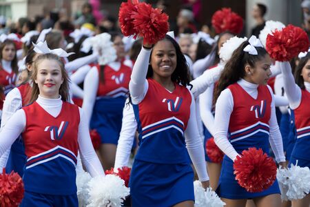 Houston, Texas, USA - November 23, 2017, The H-E-B Thanksgiving Day Parade in Houston began in 1949,...