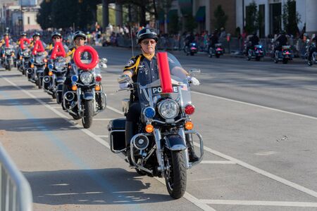 Indianapolis, Indiana, USA,  - September 23, 2017 The Circle City Classic Parade is an annual event prior to the Circle City Classic football game featuring two black universities (HBCUs) that play in Indianapolis, Indiana, since 1983.のeditorial素材