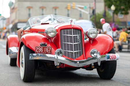 Auburn, Indiana, USA - September 9, 2018 The Auburn Cord Duesenberg Festival, An Auburn classic car...