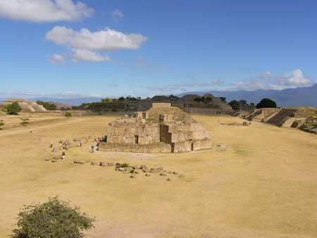 Monte Alban, Oaxaca, Mexico - Zapotec archaeological site in the southern Mexican state of Oaxacaのeditorial素材
