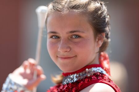 Buckhannon, West Virginia, USA - May 18, 2019: Strawberry Festival, Members of the Upshur County...