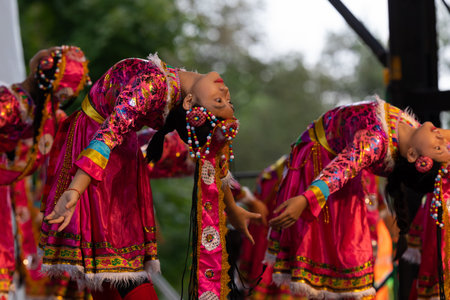St. Louis, Missouri, USA - August 25, 2019: Festival of Nations, Tower Grove Park, Members of the...
