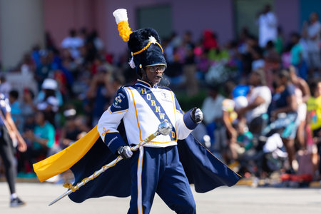 Indianapolis, Indiana, USA - September 28, 2019: The Circle City Classic Parade, Members of the...