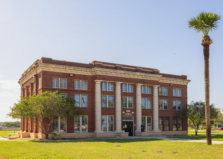 Sarita, Texas, USA - September 18, 2021: The Kenedy County Courthouseのeditorial素材