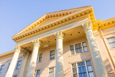 Beeville. Texas, USA - September 25, 2021: The Bee County Courthouse