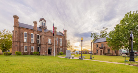Center, Texas, USA - October 17, 2021: The Historic Shelby County Courthouseのeditorial素材