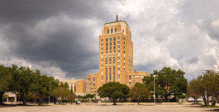 Beaumont, Texas, USA - September 19, 2021: The Jefferson County Courthouseのeditorial素材