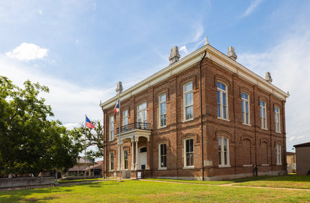 Centerville, Texas, USA - August 17, 2021: The historic Leon County Courthouseのeditorial素材
